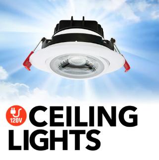 Veroboard 120V downlight showcasing ceiling lights with bright ambiance options and sleek design.