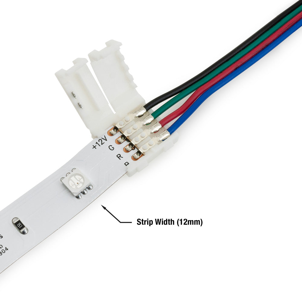 VBD-RGBCON-12MM-1S1W Solderless RGB Quick Strip Connector , Veroboard 