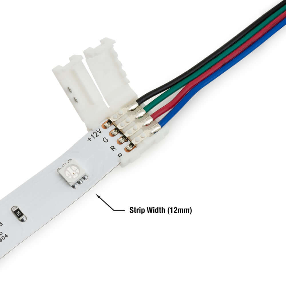 VBD-RGBCON-12MM-1S1W Solderless RGB Quick Strip Connector , Veroboard