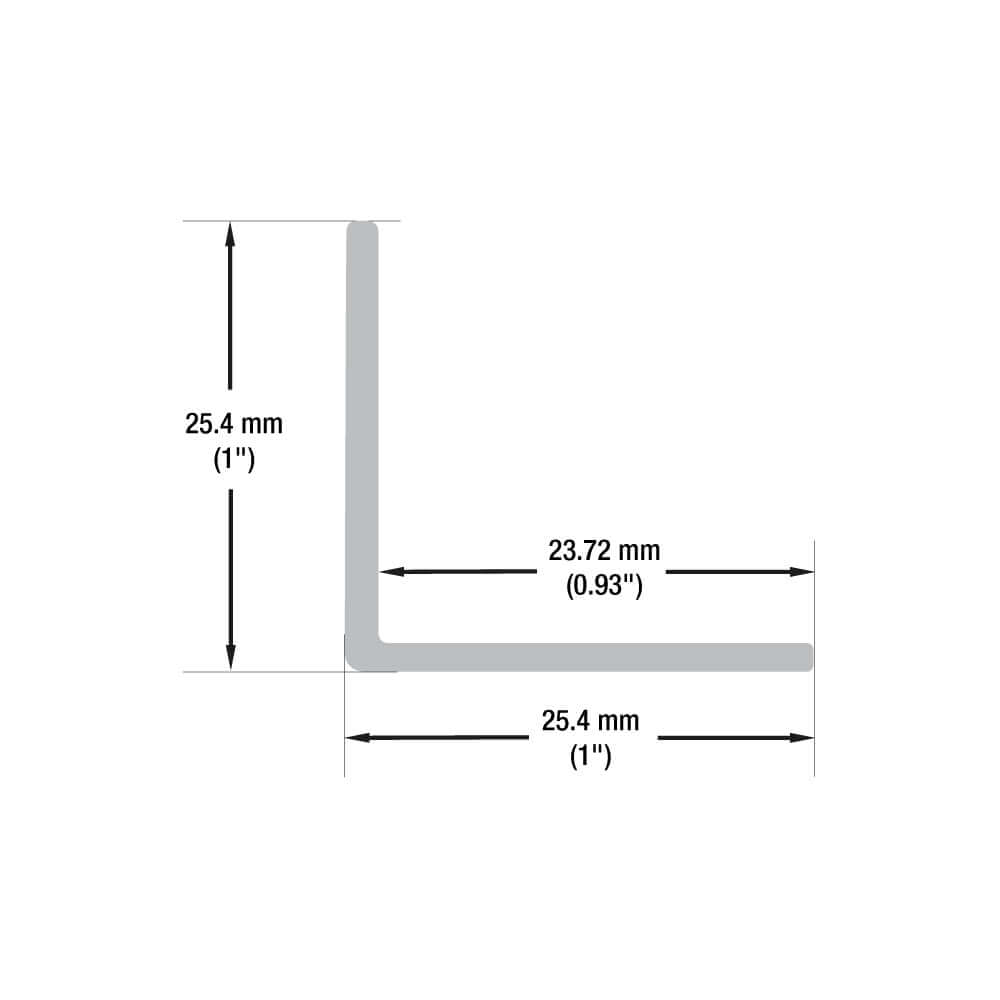 VBD-CH-L3 1inch L Aluminum Channel