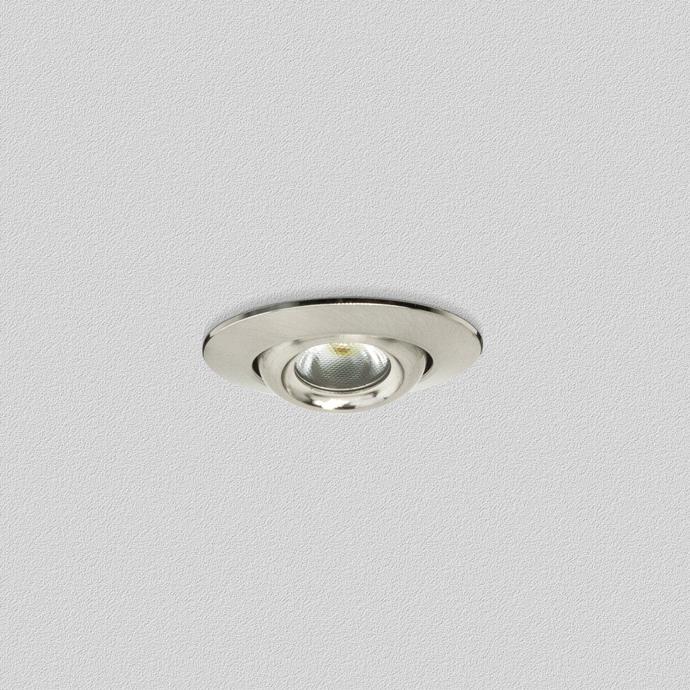 RD24-3W-30K-BN, 2 inch Brushed Nickel Ceiling Light Round