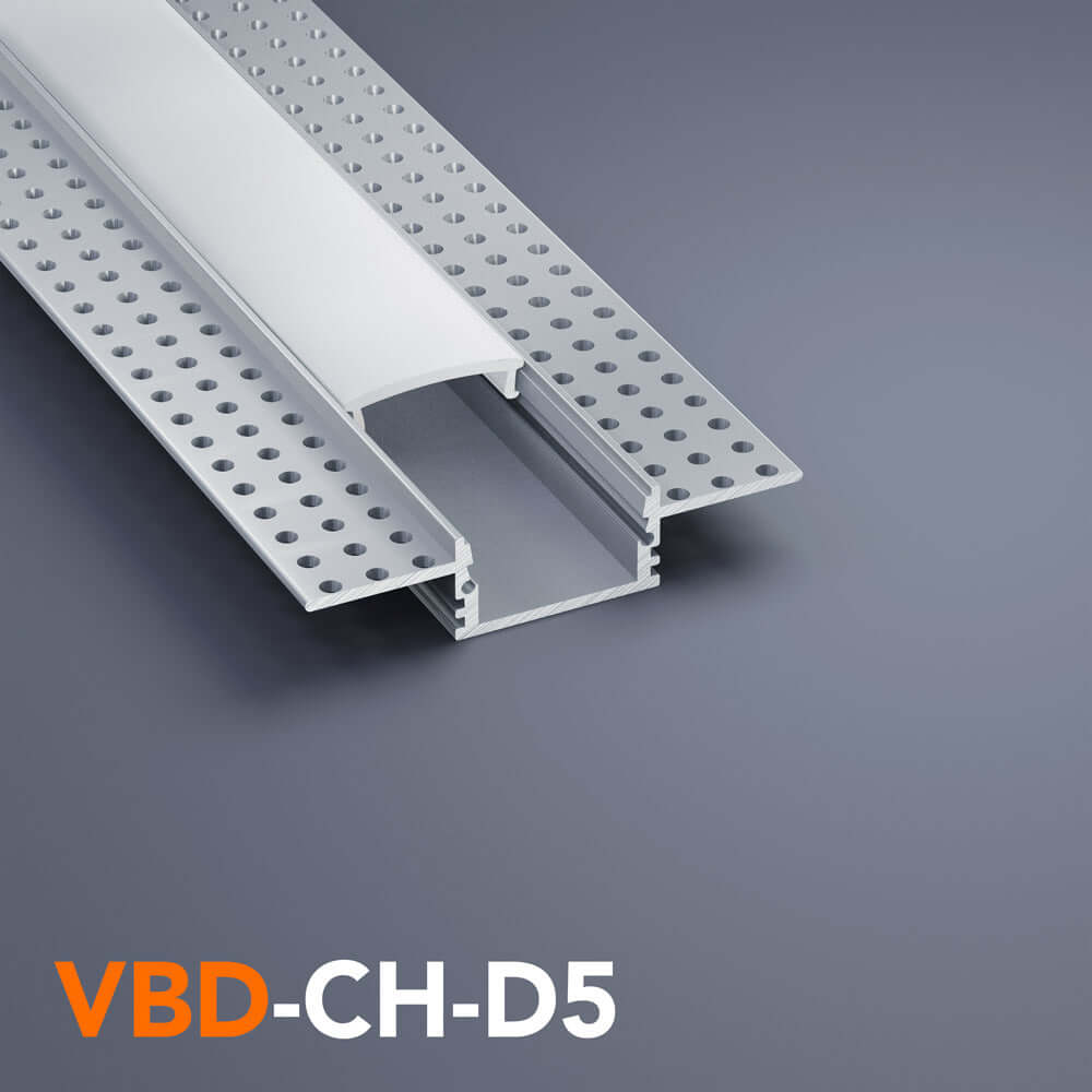 VBD-CH-D5 Drywall LED Aluminum Channel - Multiple Sizes