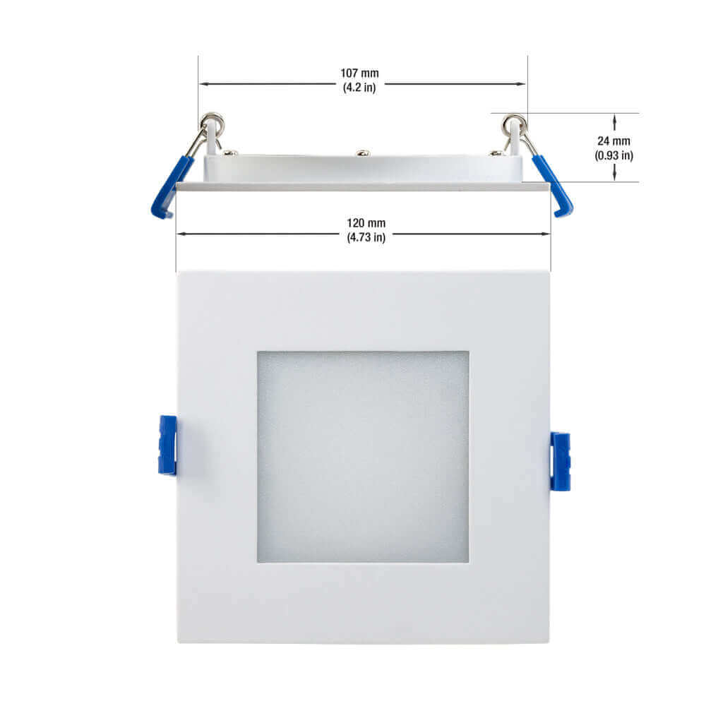LED-S12W-1224V-5CCTWH-SQ, 4 inch Recessed Ceiling Light
