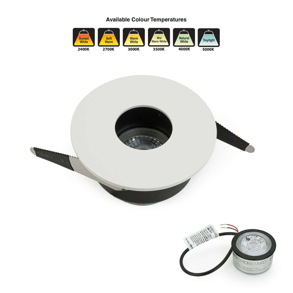 VBD-MTR-80W Low Voltage IC Rated Recessed Light Trim, Veroboard