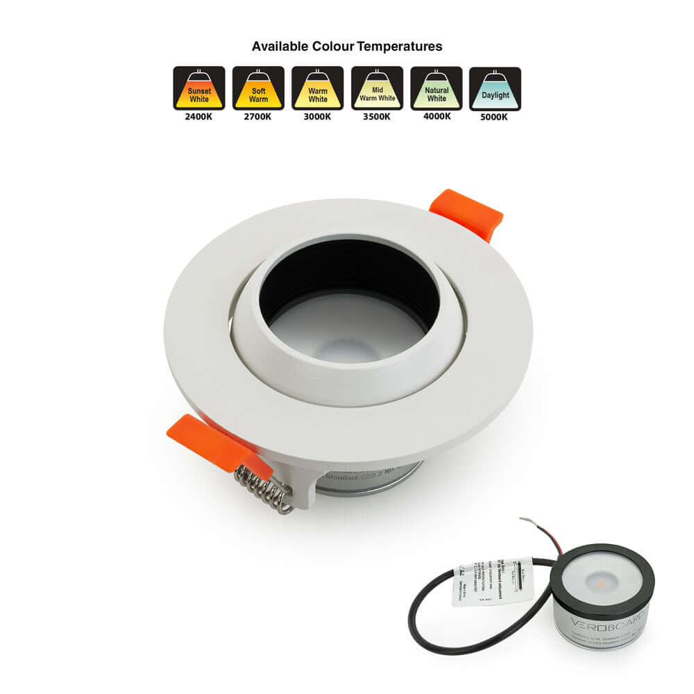 VBD-MTR-81W Low Voltage IC Rated Recessed Light Trim, Veroboard