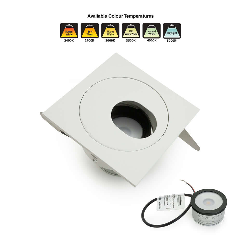 VBD-MTR-83W Low Voltage IC Rated Recessed Light Trim, Veroboard