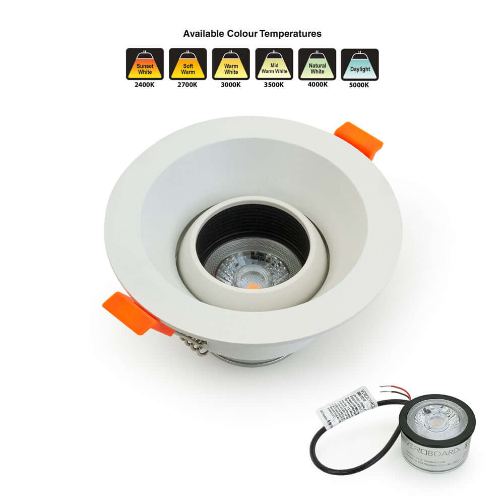 VBD-MTR-88W Low Voltage IC Rated Recessed Light Trim, Veroboard