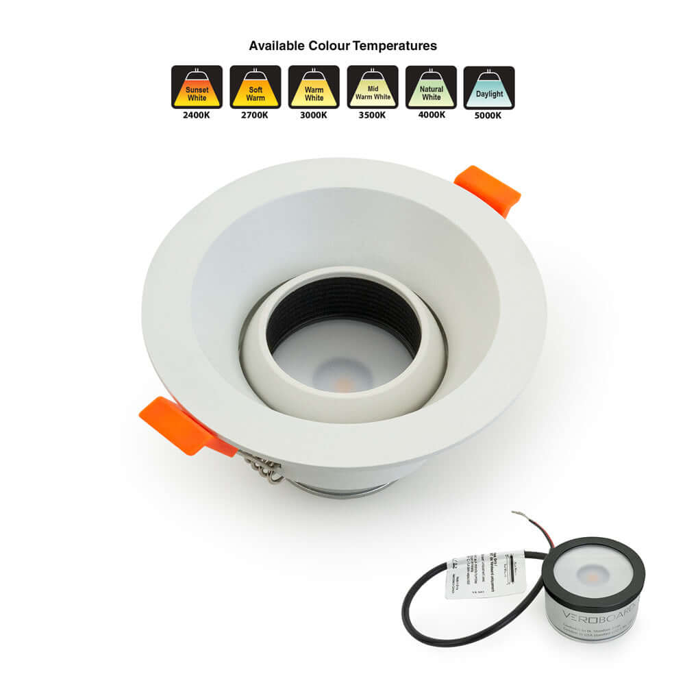 VBD-MTR-88W Low Voltage IC Rated Recessed Light Trim, Veroboard