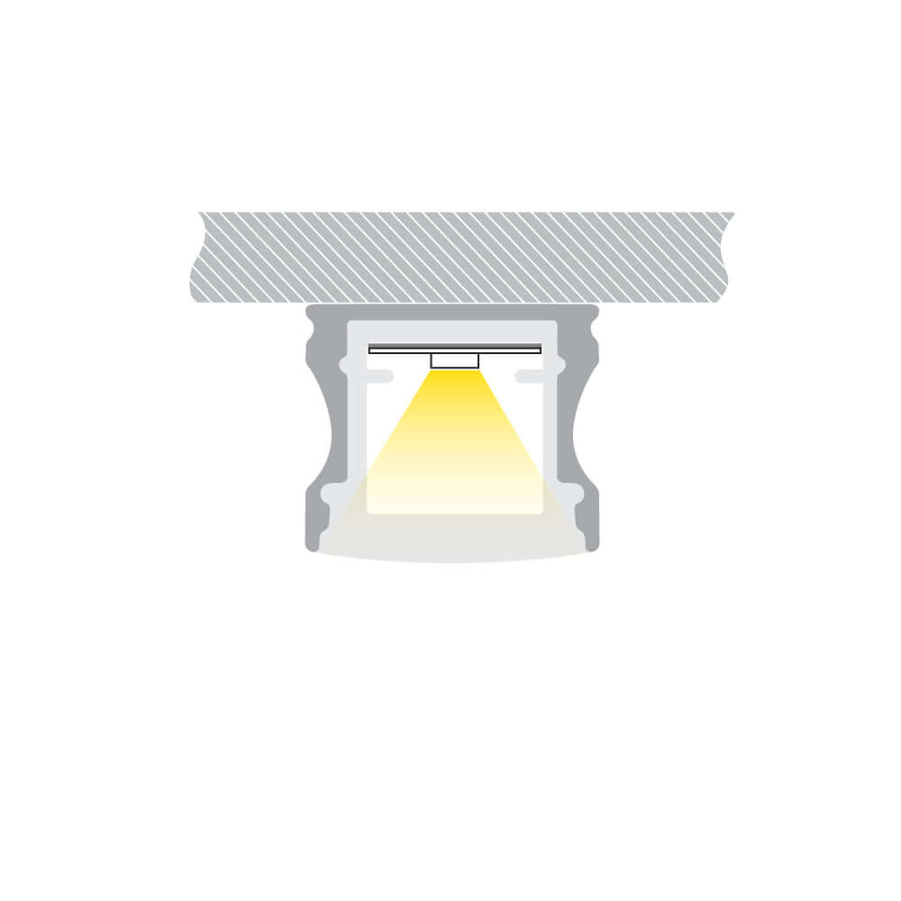 VBD-CH-S4WP Waterproof LED Aluminum Channel - Veroboard Canada