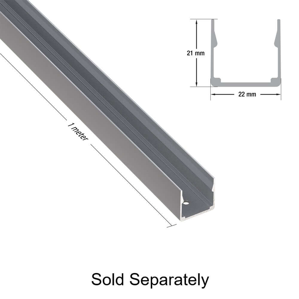 VBD-N2020-SFD-W White Silicon Flexible LED Neon channel - veroboard