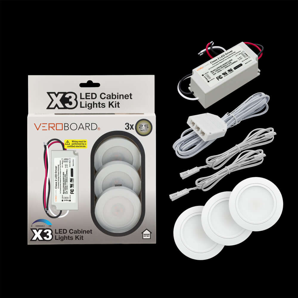 VBUN-25-12-W3K-X3J Retrofit Cabinet Light Kit - 3 Pack