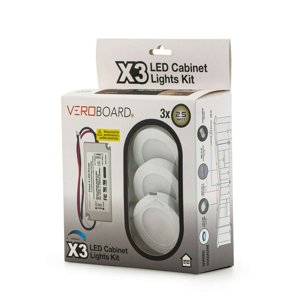VBUN-25-12-W3K-X3J Retrofit Cabinet Light Kit - 3 Pack