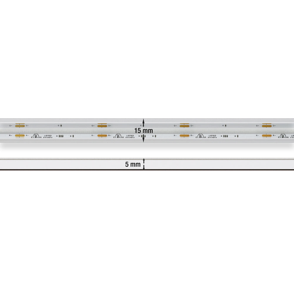VBDFS-COB840W4.5-RGB-24-WP Waterproof COB LED Strip, 15W/m(4.5W/ft) CCT(RGB)