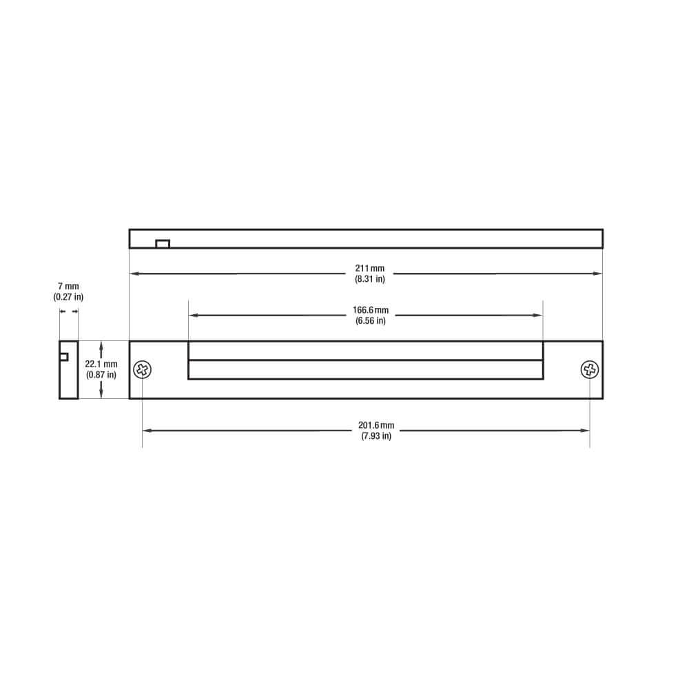 VBD-COB-24V-400L-Silver 8" COB Linear Cabinet Light