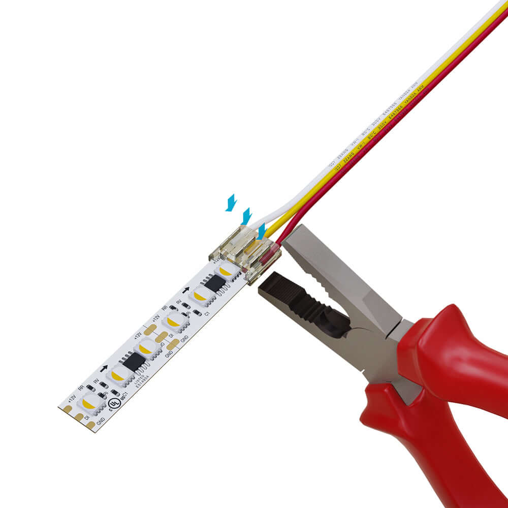 VBD-HBBC-12MM LED Strip to Wire Connector - Pack of 2