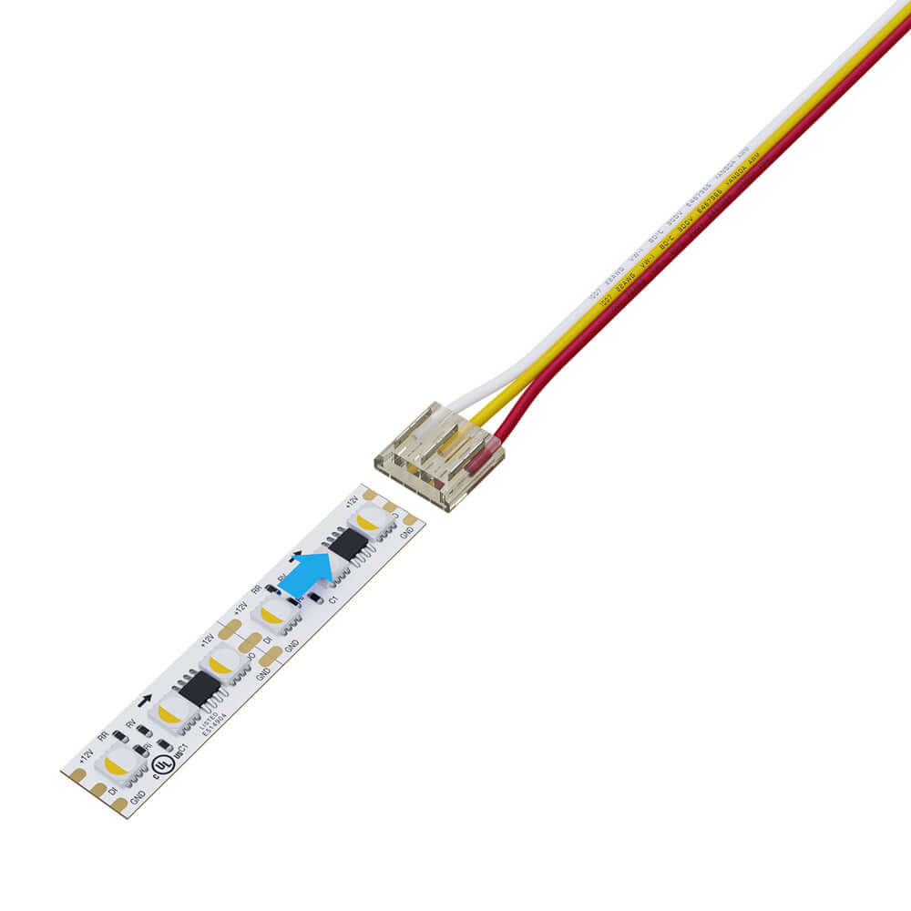 VBD-HBBC-12MM LED Strip to Wire Connector - Pack of 2