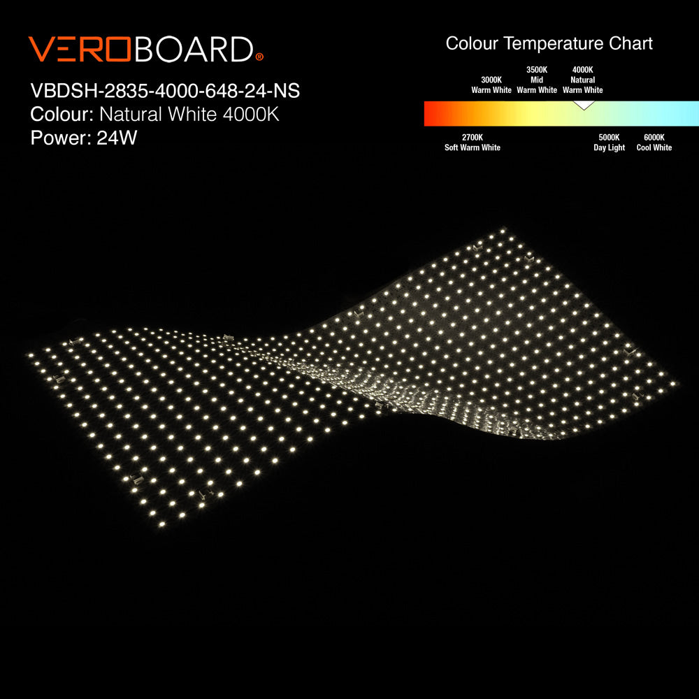 VBDSH-2835-4000-648-24-NS Flexible LED Backlighting Sheet