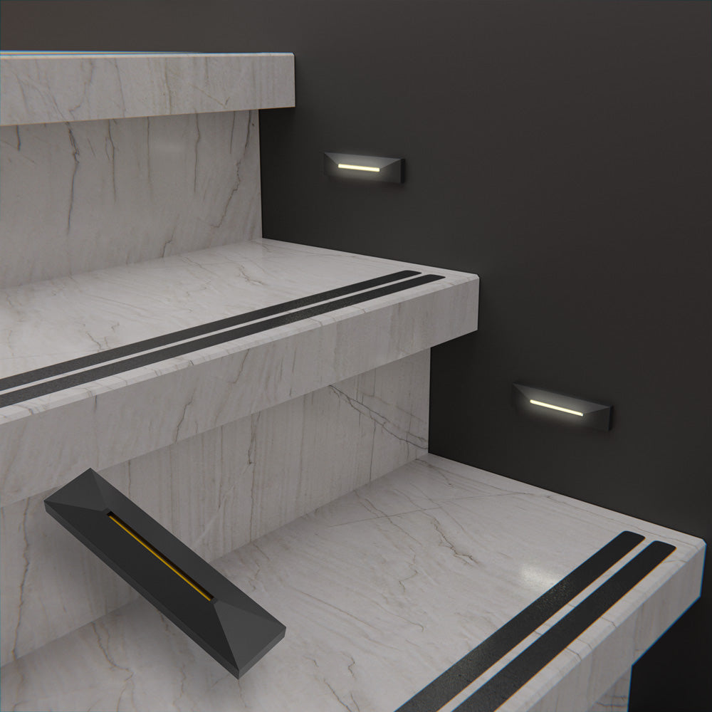 VBD-COB-24V-100L-xxxx-STP4-Black 4 inch Step Light 24V 0.6W CCT(2.7K, 3K, 3.5K, 4K, 5K)