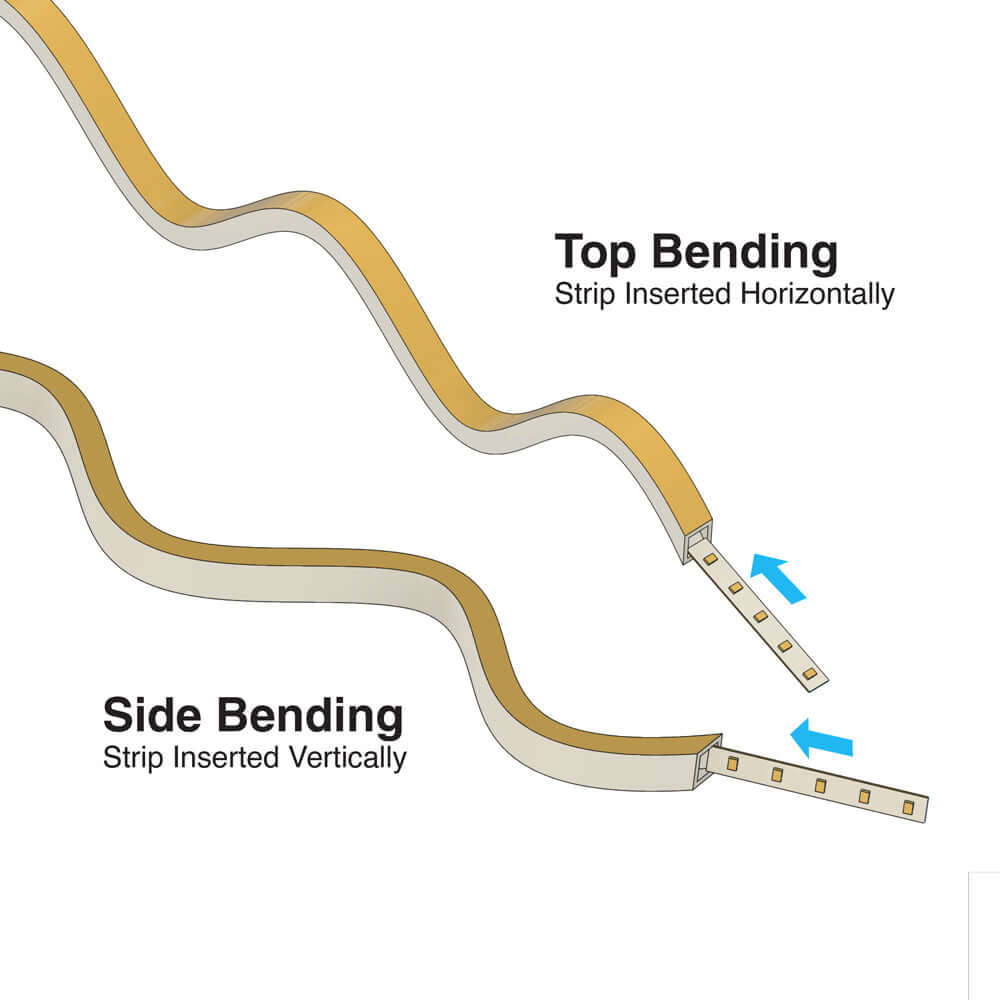 VBD-N2020-SFD-W White Silicone Flexible LED Neon channel