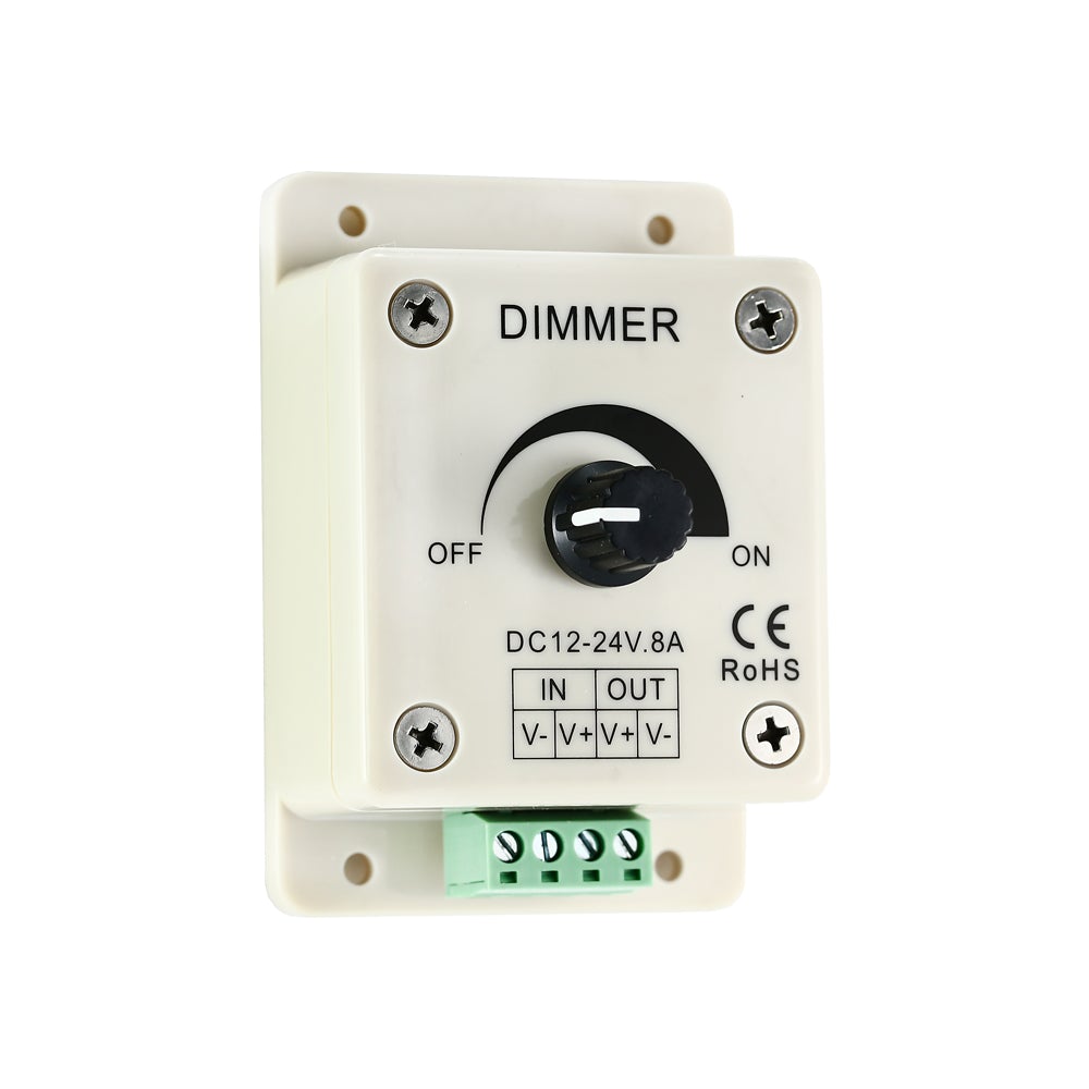 VBD-DIAL-DM-8A Single Color Dial Dimmer 12-24V 8A