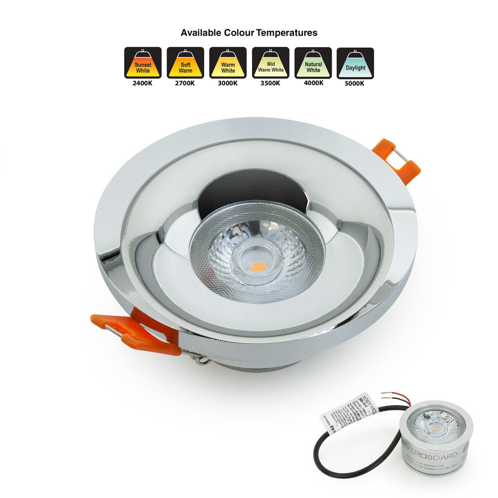 VBD-MTR-2C Low Voltage IC Rated Recessed Light Trim, Veroboard 