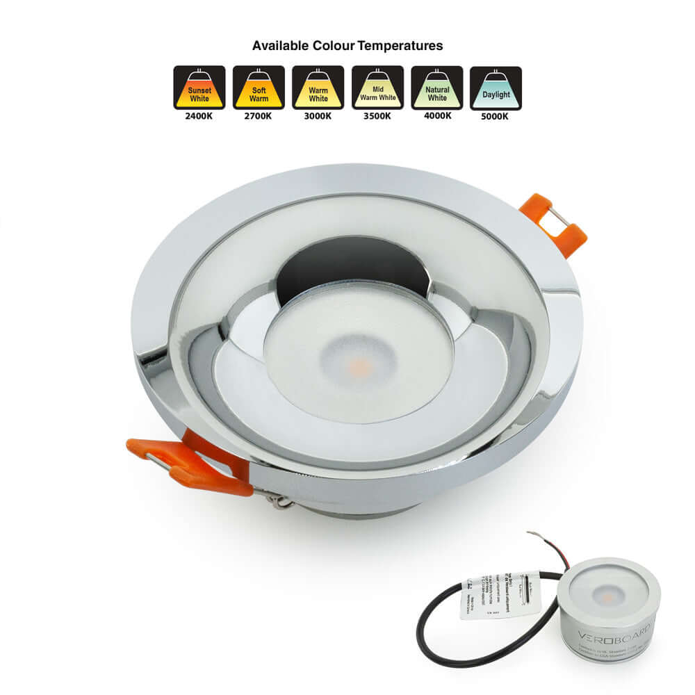 VBD-MTR-2C Low Voltage IC Rated Recessed Light Trim, Veroboard