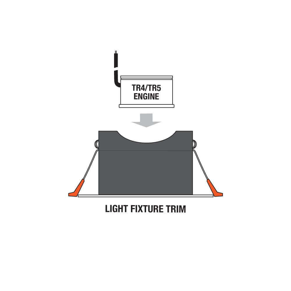 VBD-MTR-76T Low Voltage IC Rated Recessed Light Trim
