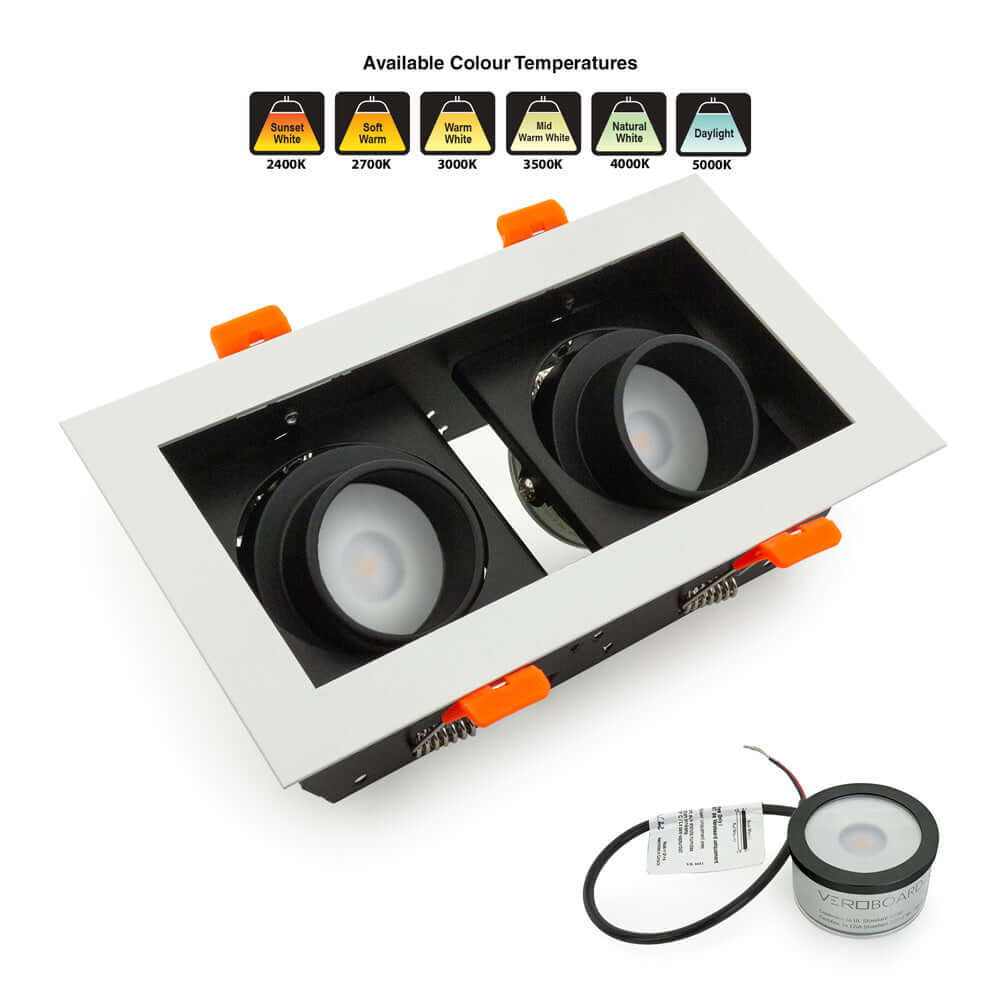 VBD-MTR-74T Low Voltage IC Rated Recessed Light Trim, Veroboard