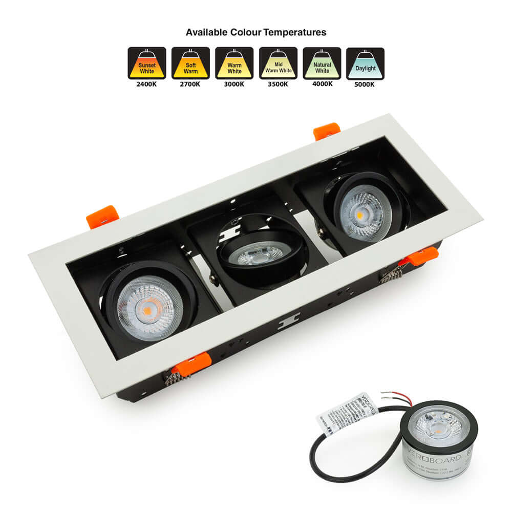 VBD-MTR-77T Low Voltage IC Rated Recessed Light Trim, Veroboard