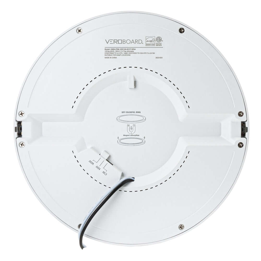 HM04-PR8-18W120-3CCT-WSA Space Series Ceiling Lights, 120V 18W 3CCT(3K, 4K, 5K), Veroboard