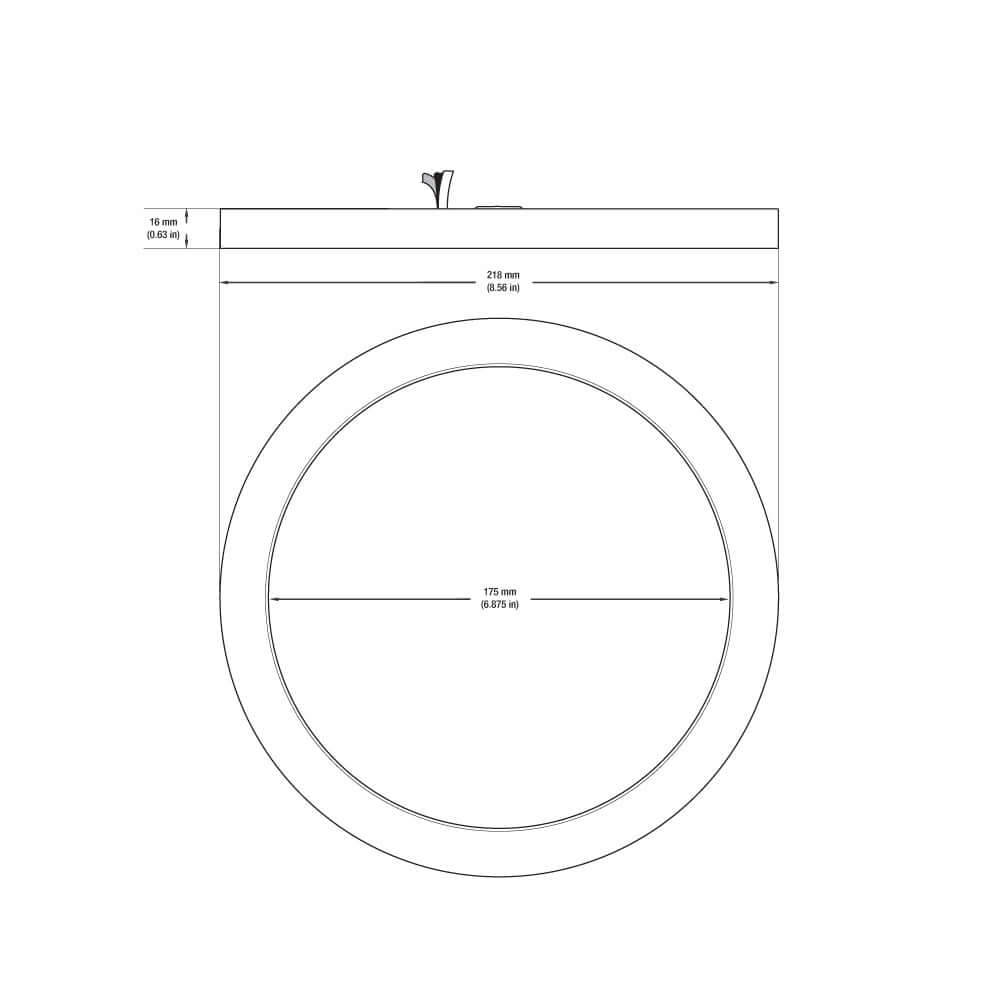HM04-PR8-18W120-3CCT-WSA Space Series Ceiling Lights, 120V 18W 3CCT(3K, 4K, 5K), Veroboard