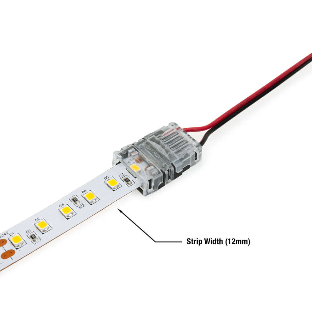 VBD-CON-12MM-1S1W LED Strip to Wire Connector, Veroboard