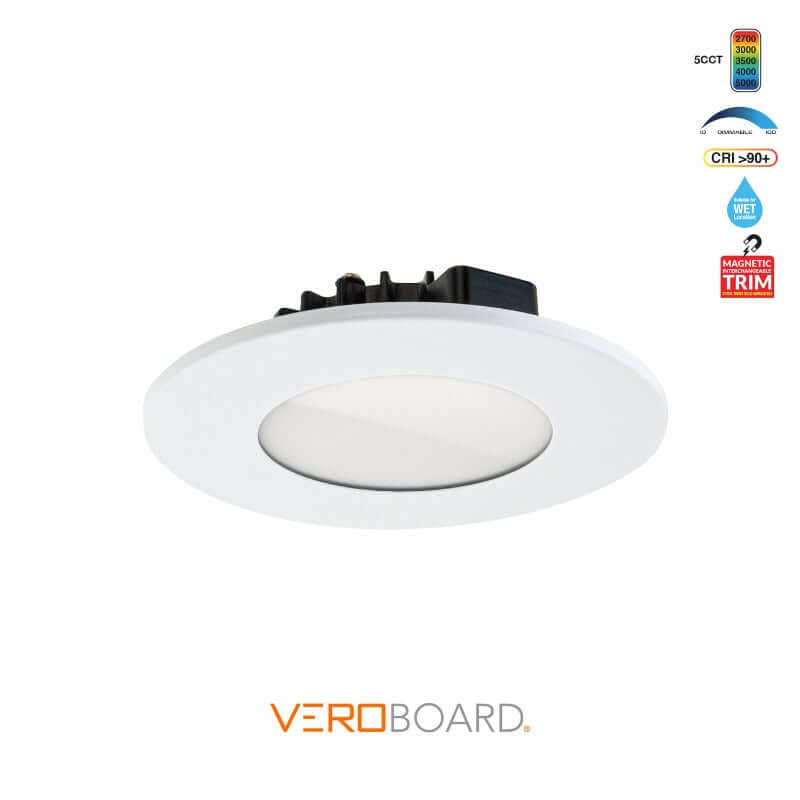 4 inch Multiple Application Recessed Downlight LED Panel LED-S8W-5CCTWH-MT, Veroboard