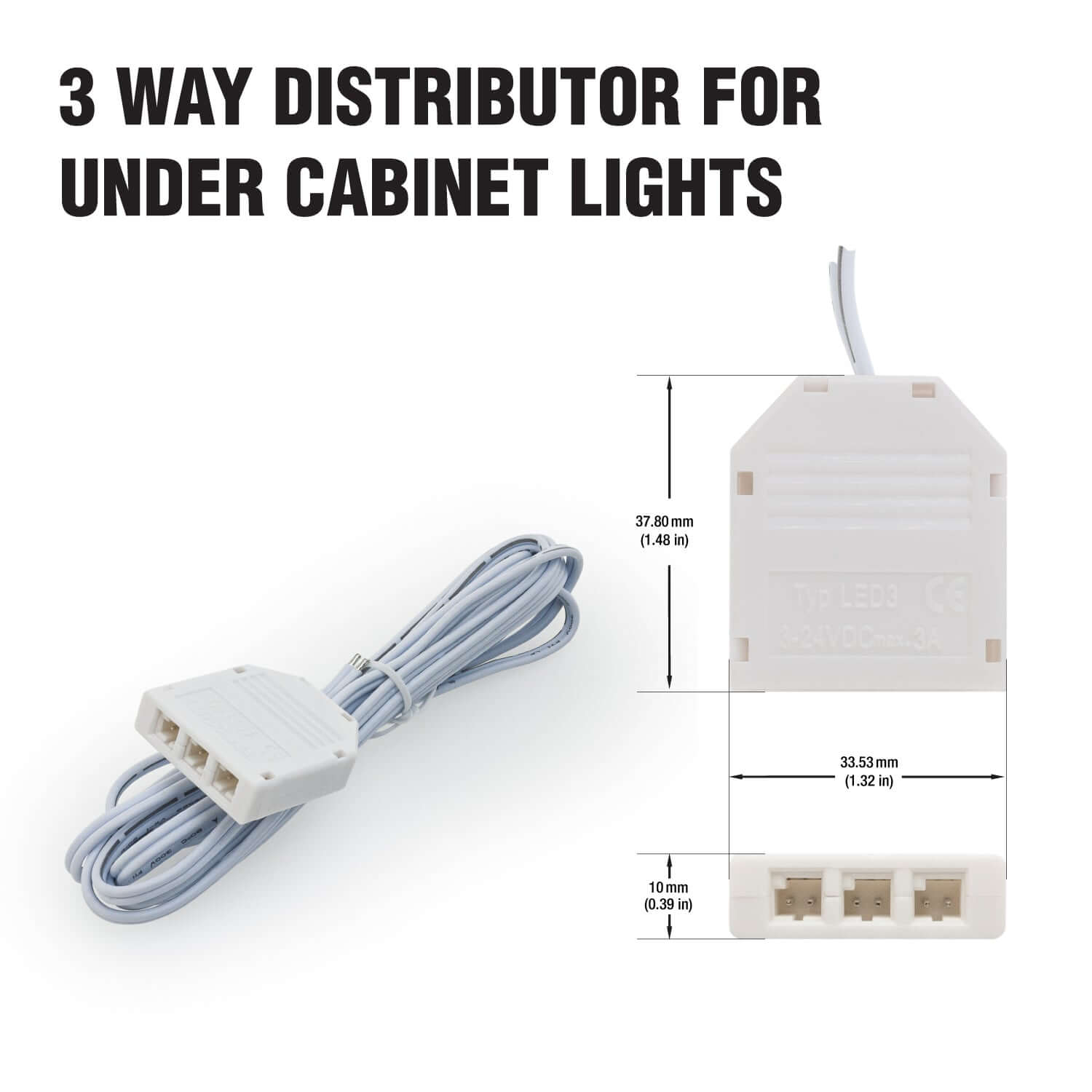 VBUN-DIS-3 3Way Distribution 2 Meters (6.5ft) - Veroboard