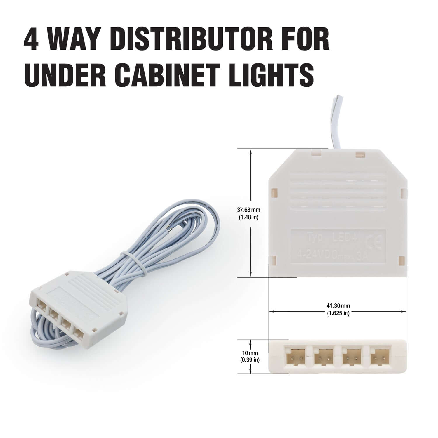 VBUN-DIS-4 4Way Distribution 2 Meters (6.5ft), veroboard