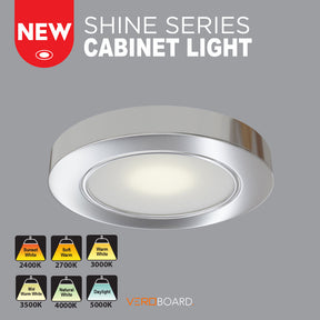 VBUN-2R25-12V-Silver Retrofit Cabinet Light 12V 2.5W Shine Series, Veroboard