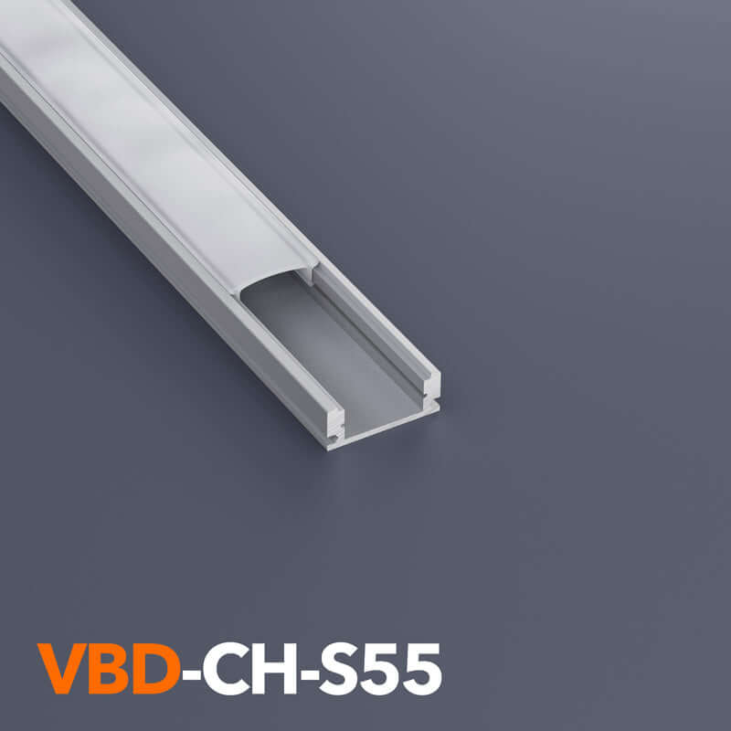 VBD-CH-S55 LED Aluminum Channel - Anodized Silver