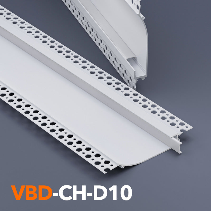 VBD-CH-D10 Plaster Cove Aluminum Channel 2.4Meters(94.4in) and 3Meters(118in), Veroboard