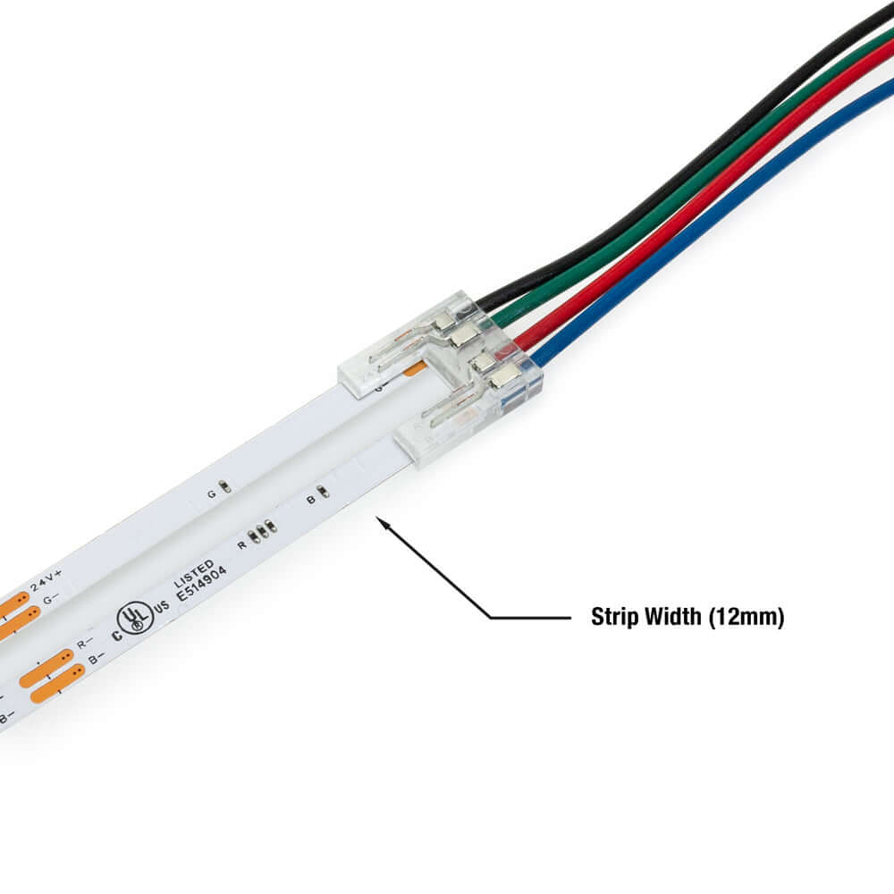 VBD-RGBBC-12MM-1S1W LED Strip to Wire Connector, Veroboard