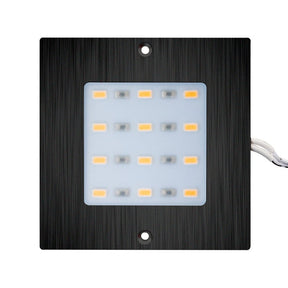 VBUN-S50-12V-Black Square Ultrathin Surface Mount Cabinet Light 12V 5W Black, Veroboard