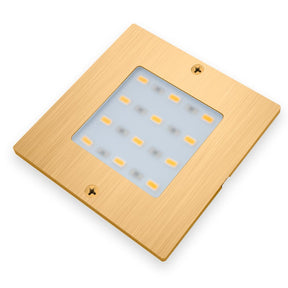 VBUN-S50-12V-Gold Square Ultrathin Surface Mount Cabinet Light 12V 5W Gold, Veroboard