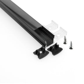 VBD-CH-S4B Black Linear Aluminum Channel 2.4Meters(94.4in) and 3Meters(118in), Veroboard