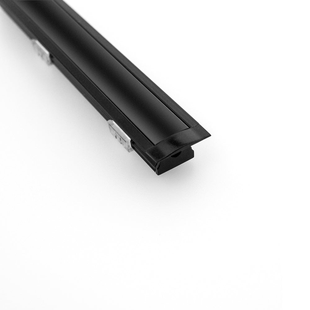 VBD-CH-RF1B Black Recessed Linear Aluminum Channel 2.4Meters(94.4in) and 3Meters(118in), Veroboard