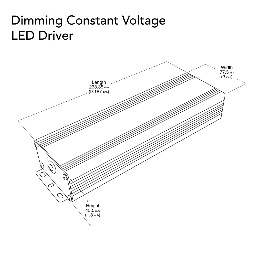 24V 150W Triac Dimmable LED Driver VBD-024-150DM, Veroboard