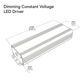 24V 150W Triac Dimmable LED Driver VBD-024-150DM, Veroboard