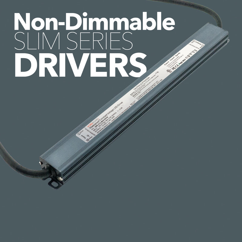 Slim Non-Dimmable Constant Voltage LED Drivers