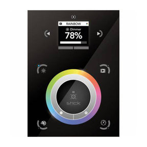 STICK-DE3-BLK Touch Screen DMX Wall Controller Black