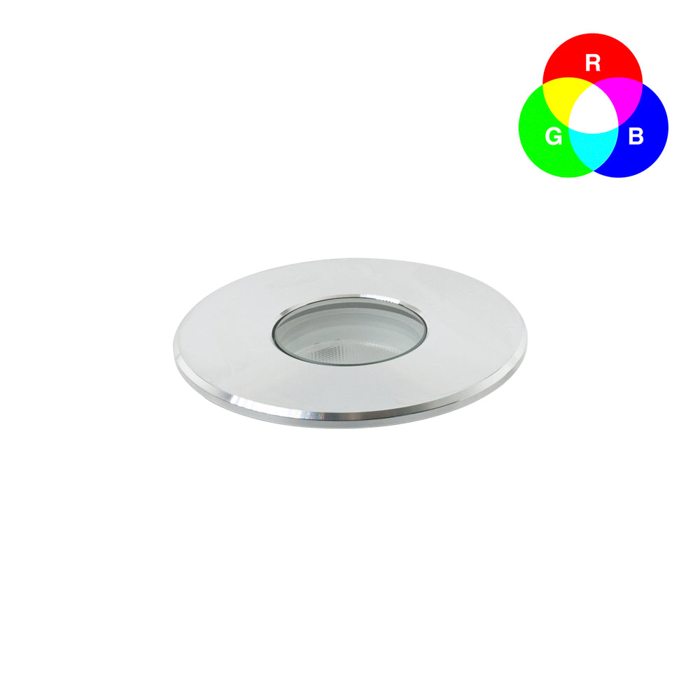 VBD-B2WDR0118A 2 inch Outdoor Round Recessed LED Inground Light RGB