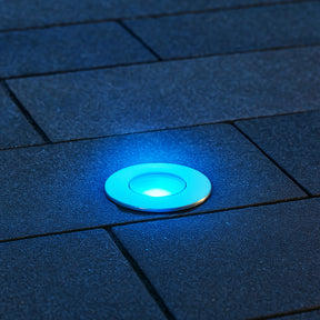 VBD-B2WDR0118A 2 inch Outdoor Round Recessed LED Inground Light RGB