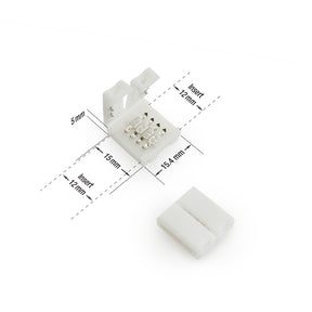 VBD-RGBCON-12MM-2S Solderless RGB to RGB LED Strip Quick Connector, Veroboard 